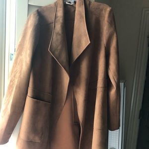 Long suede coat. Excellent condition; worn once.